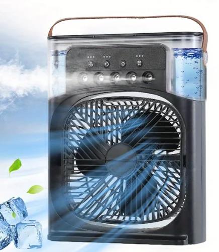 Ventilador de ar condicionado portátil para casa, pequeno refrigerador de ar, umidificador, ventilador de refrigeração para escritório, ajuste de ar portátil, 3 velocidades