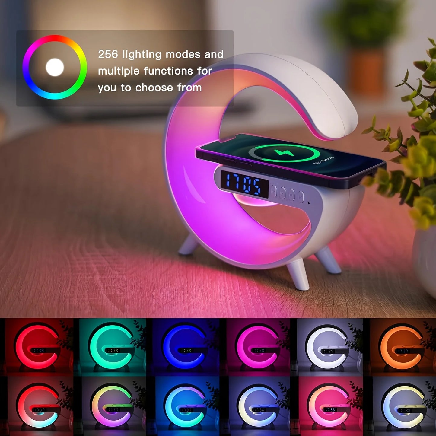 Wireless Charger Station Multifunction RGB