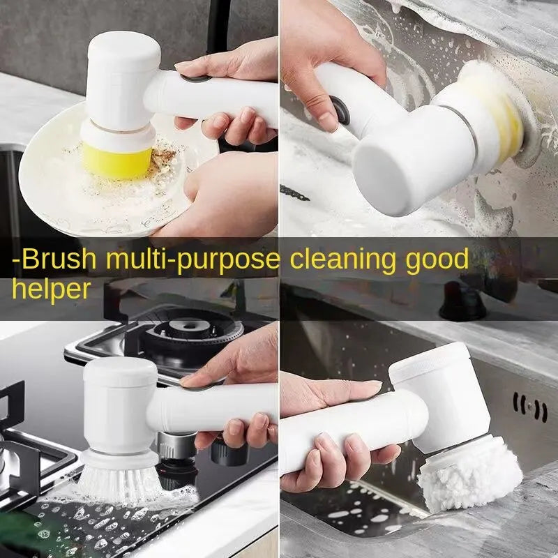 Multi-functional Electric Cleaning Brush for Kitchen and Bathroom