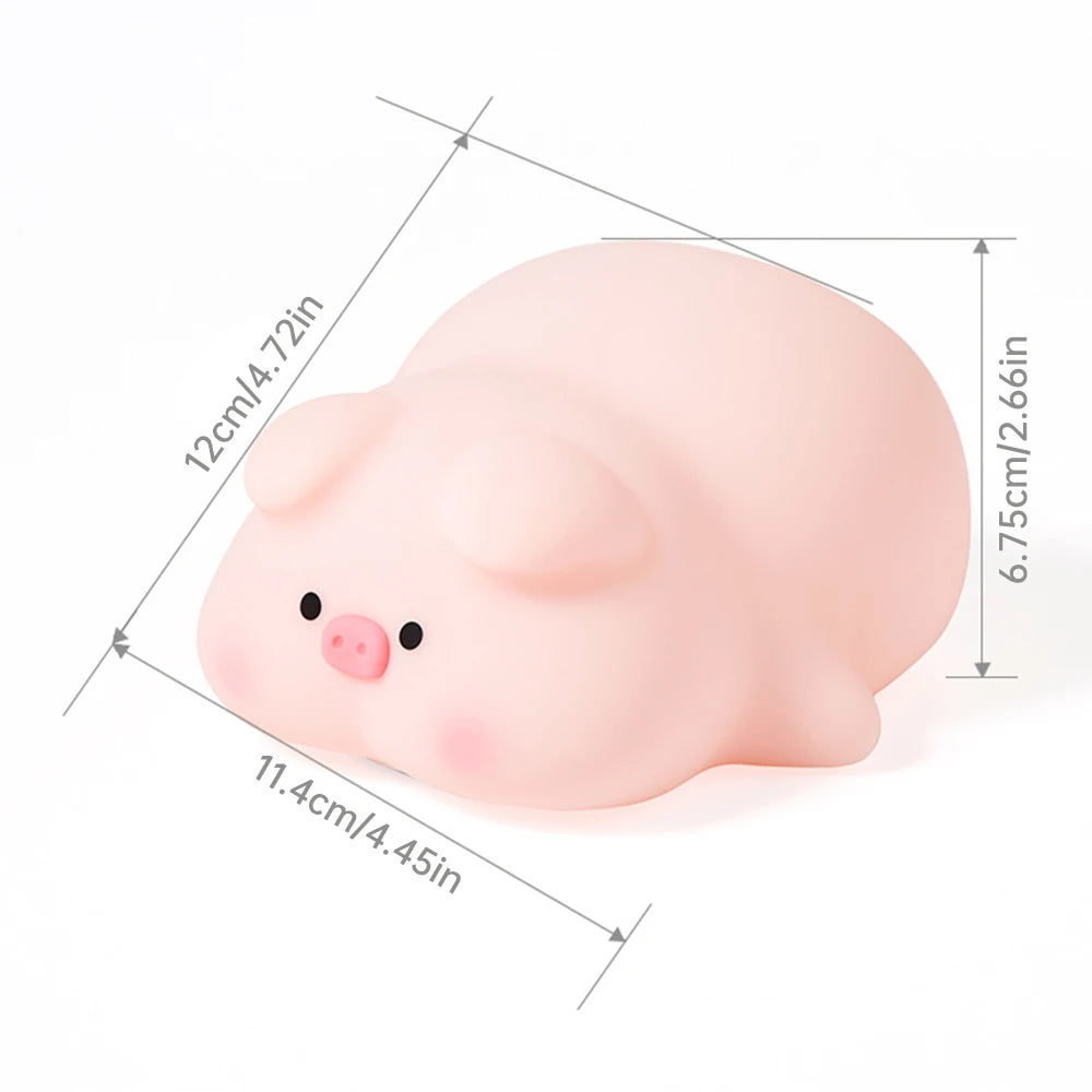 Cute Rabbit Pig Silicone Night Light