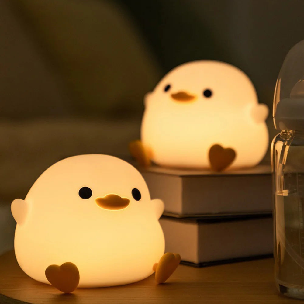 Cute Rabbit Pig Silicone Night Light